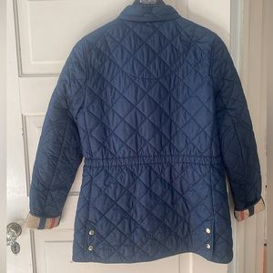 Burberry quilted jacket, brass buttons